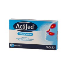 ACTIFED 60/2,5mg tabletes N12
